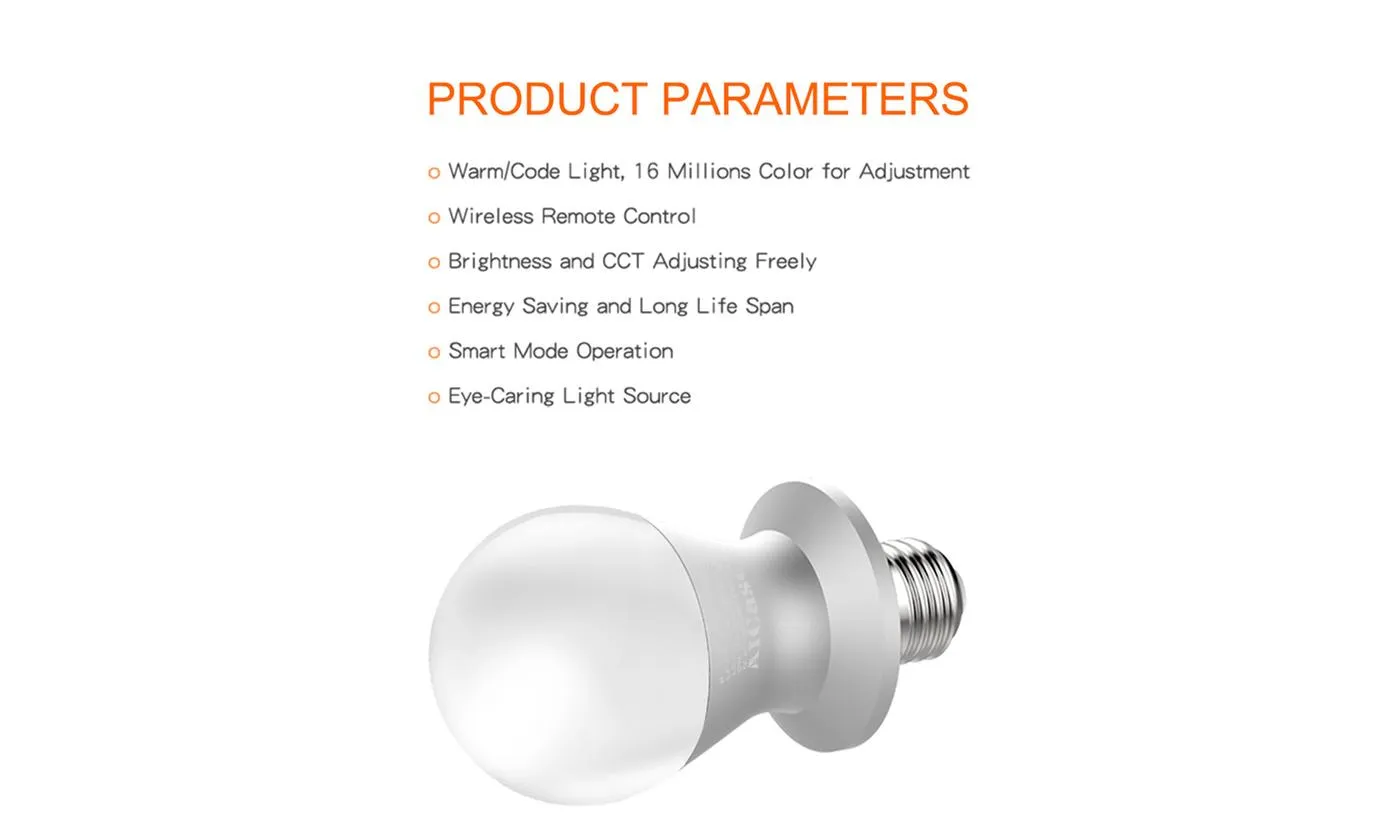 Lamp Light Bulbs Smart LED WiFi Energy-Saving E26/E27/B22/E14
