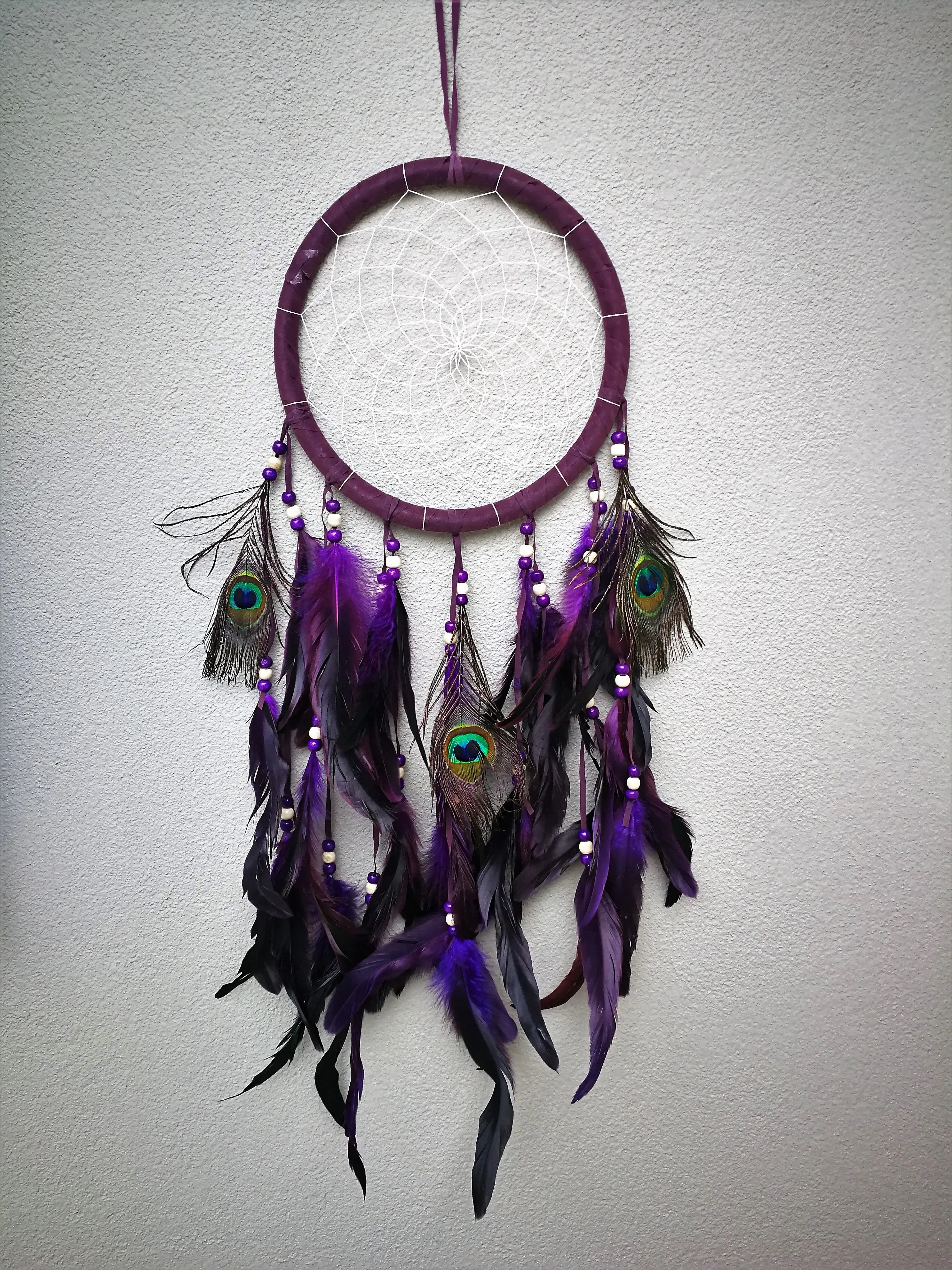 Large dreamcatcher "Zonta" - Purple