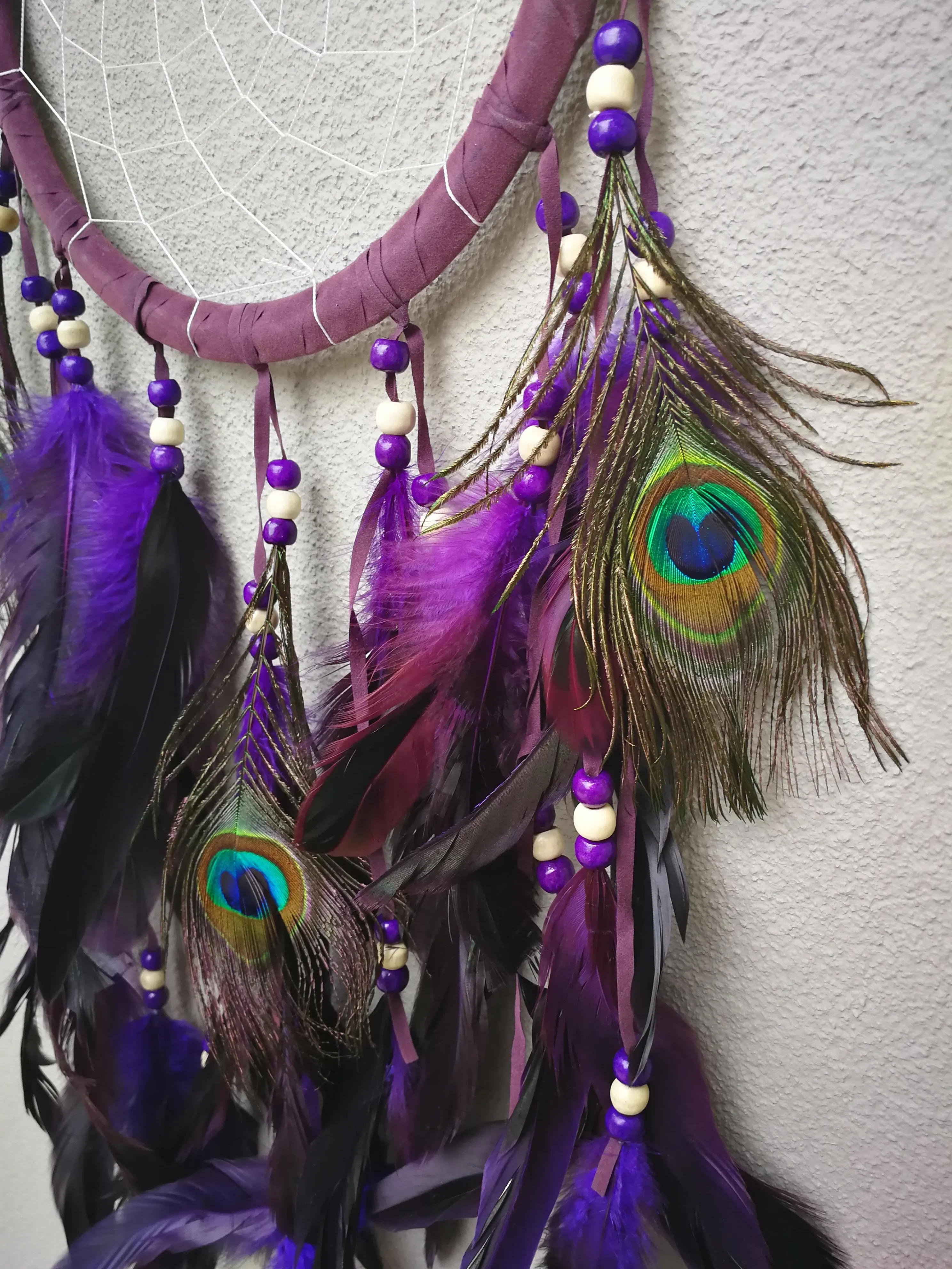 Large dreamcatcher "Zonta" - Purple