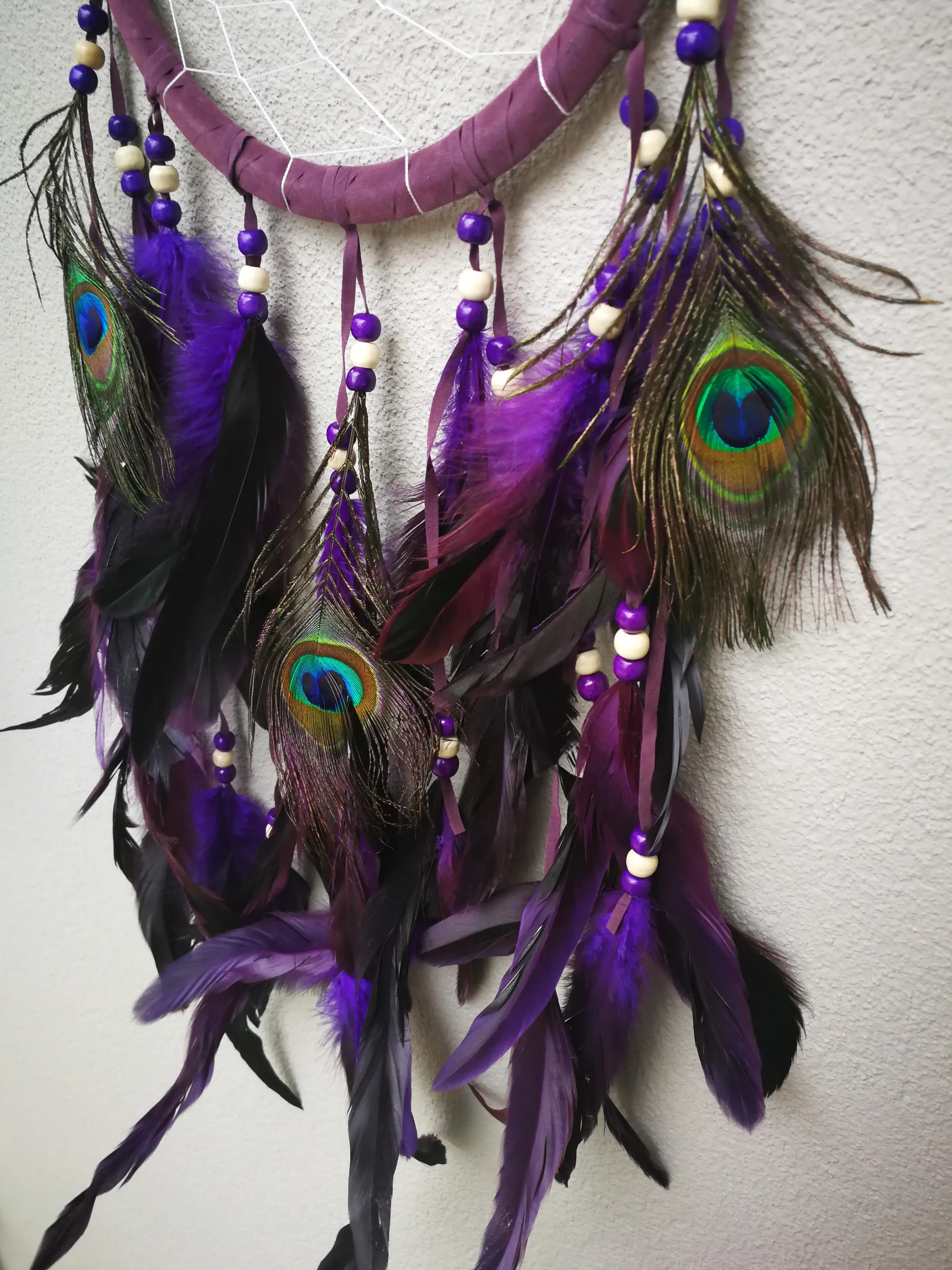 Large dreamcatcher "Zonta" - Purple