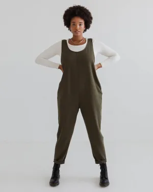 Laura 100% Organic Cotton Jumpsuit - Olive