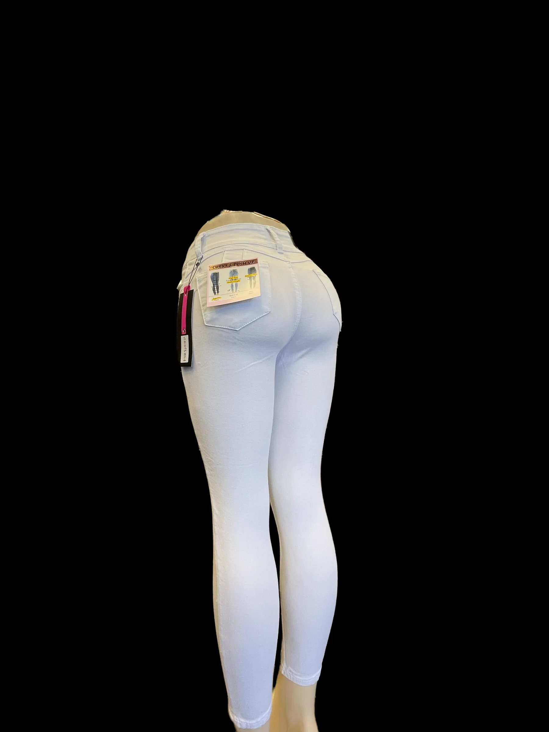 Le-86197ts WHITE JEAN