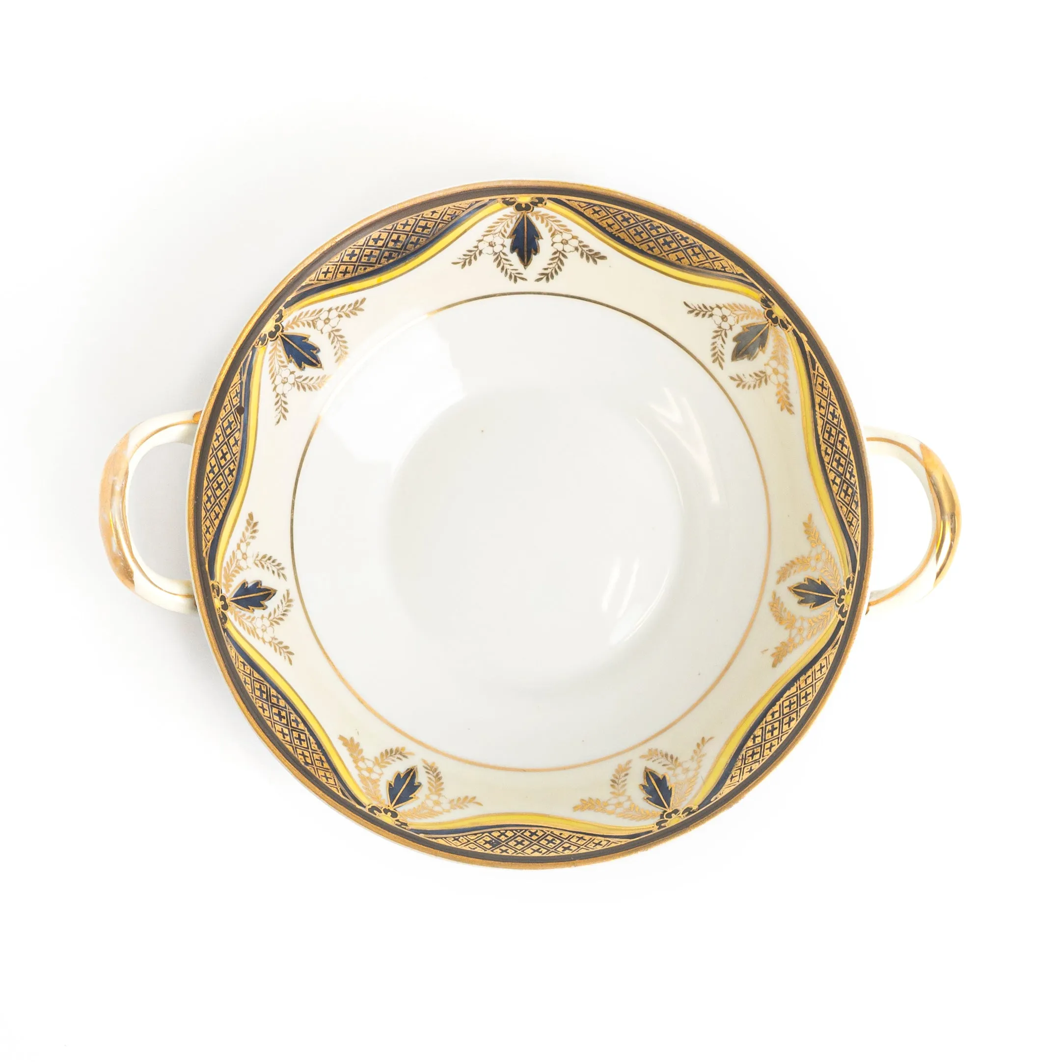 Lemon Stripe Antique Dish