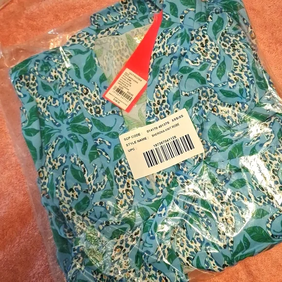 Lilly Pulitzer Robe - Sherona Robe Leapin Leopards XS/XXS