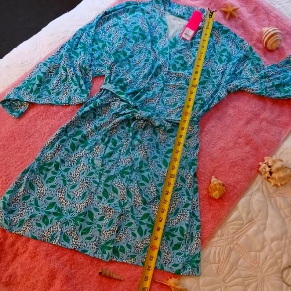 Lilly Pulitzer Robe - Sherona Robe Leapin Leopards XS/XXS