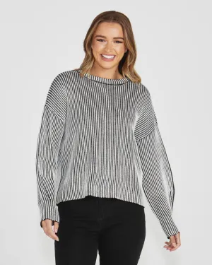 lisette chunky rib knit jumper(18305tkss)