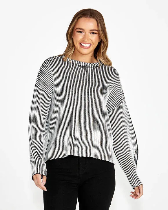lisette chunky rib knit jumper(18305tkss)
