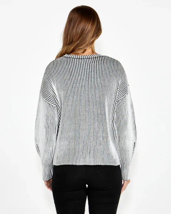 lisette chunky rib knit jumper(18305tkss)
