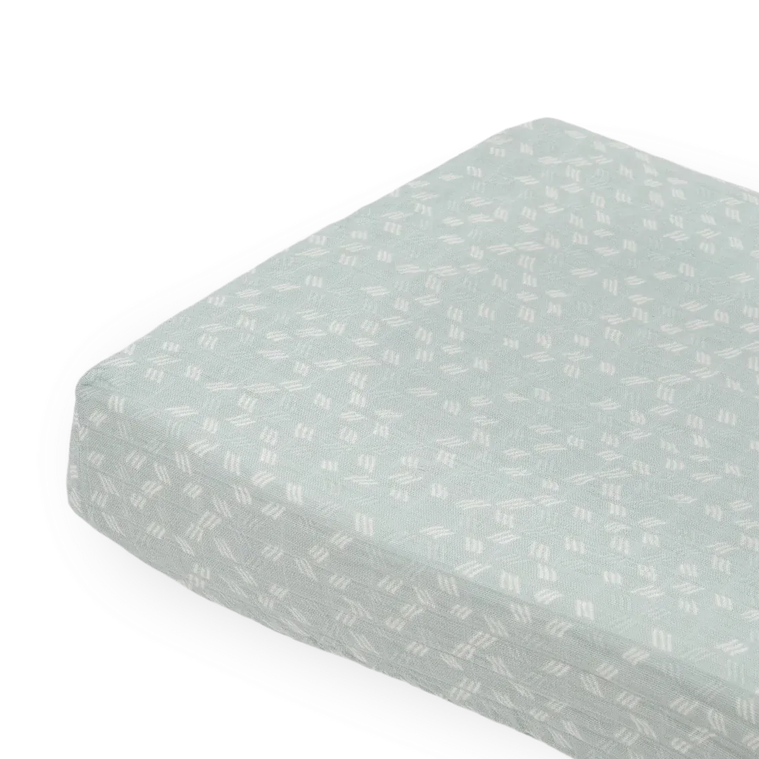 Little Unicorn Misty Field Cotton Muslin Changing Pad Cover