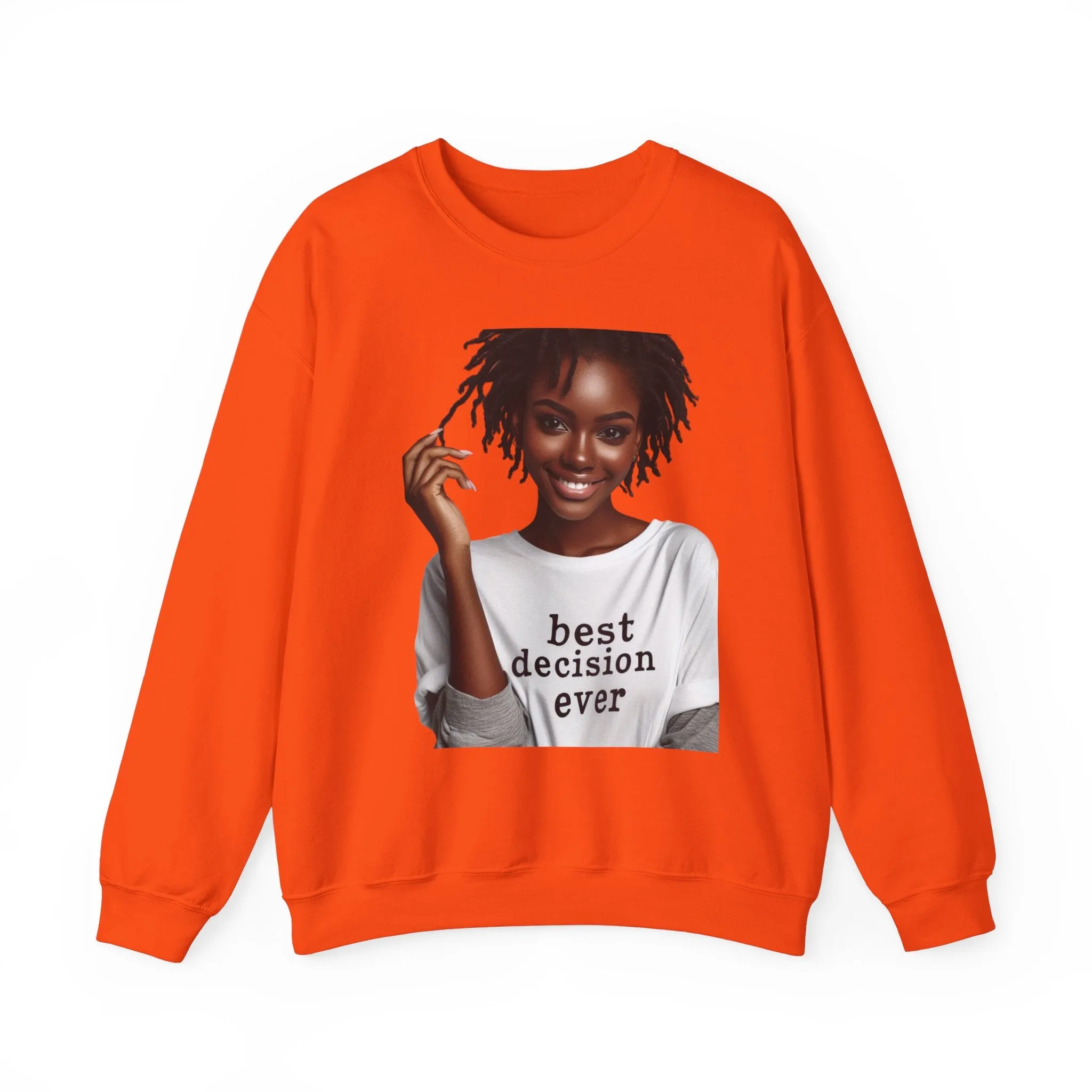 Loc Best Decision Ever Unisex Heavy Blend™ Crewneck Sweatshirt
