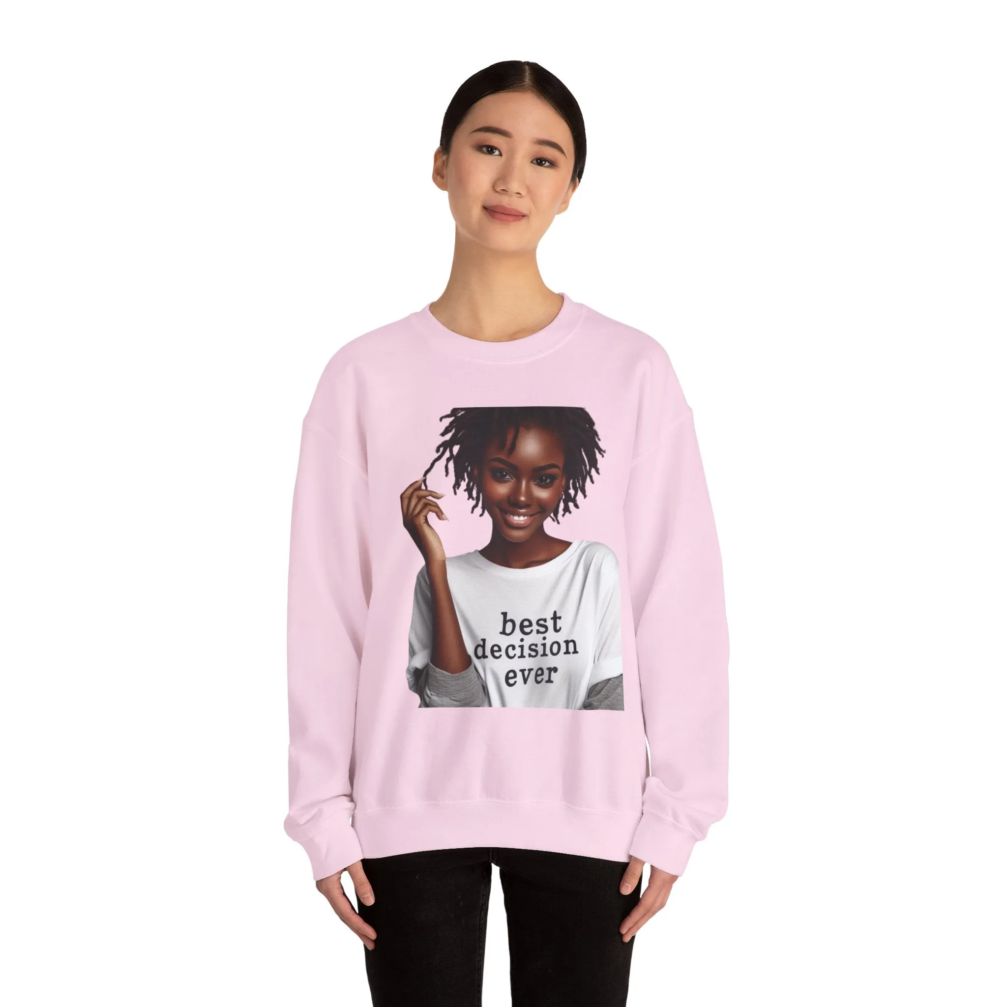 Loc Best Decision Ever Unisex Heavy Blend™ Crewneck Sweatshirt