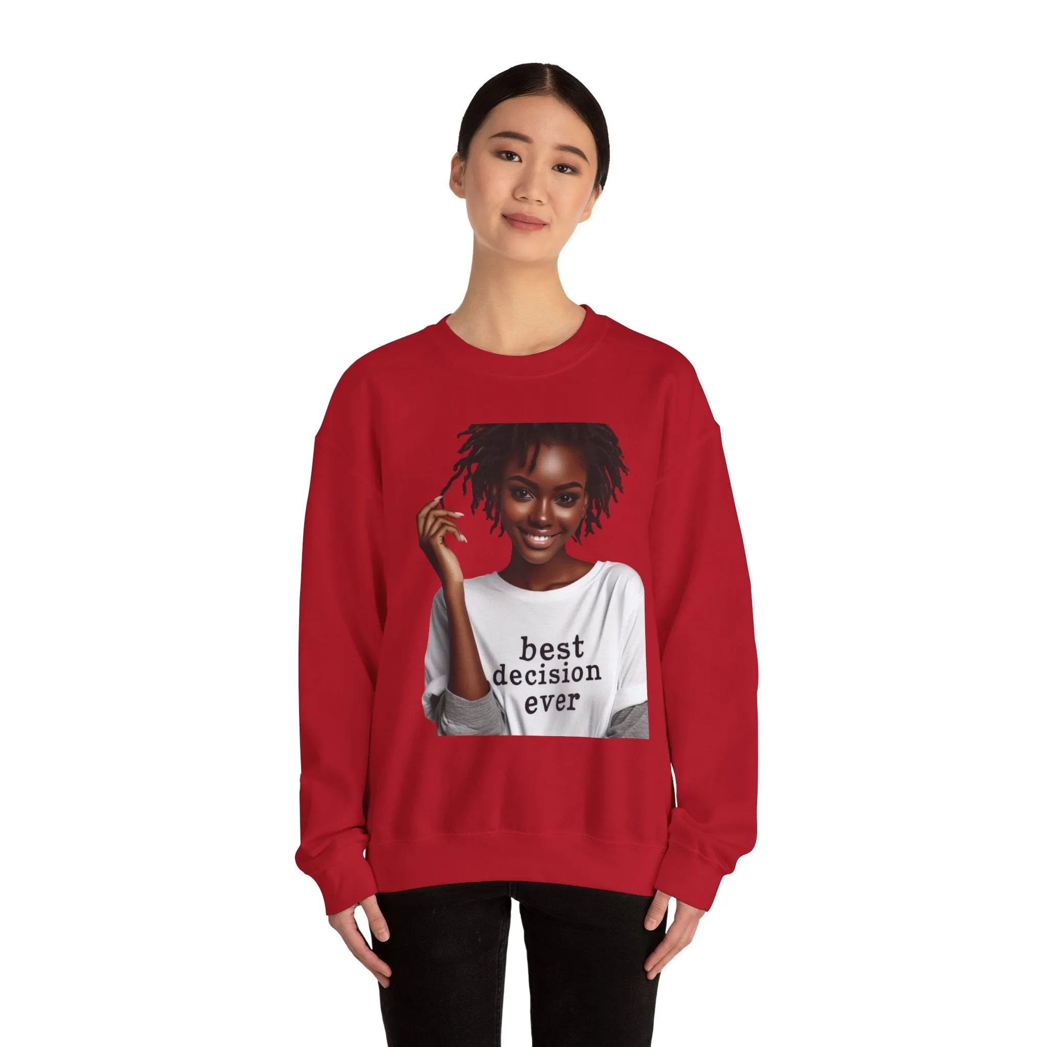Loc Best Decision Ever Unisex Heavy Blend™ Crewneck Sweatshirt