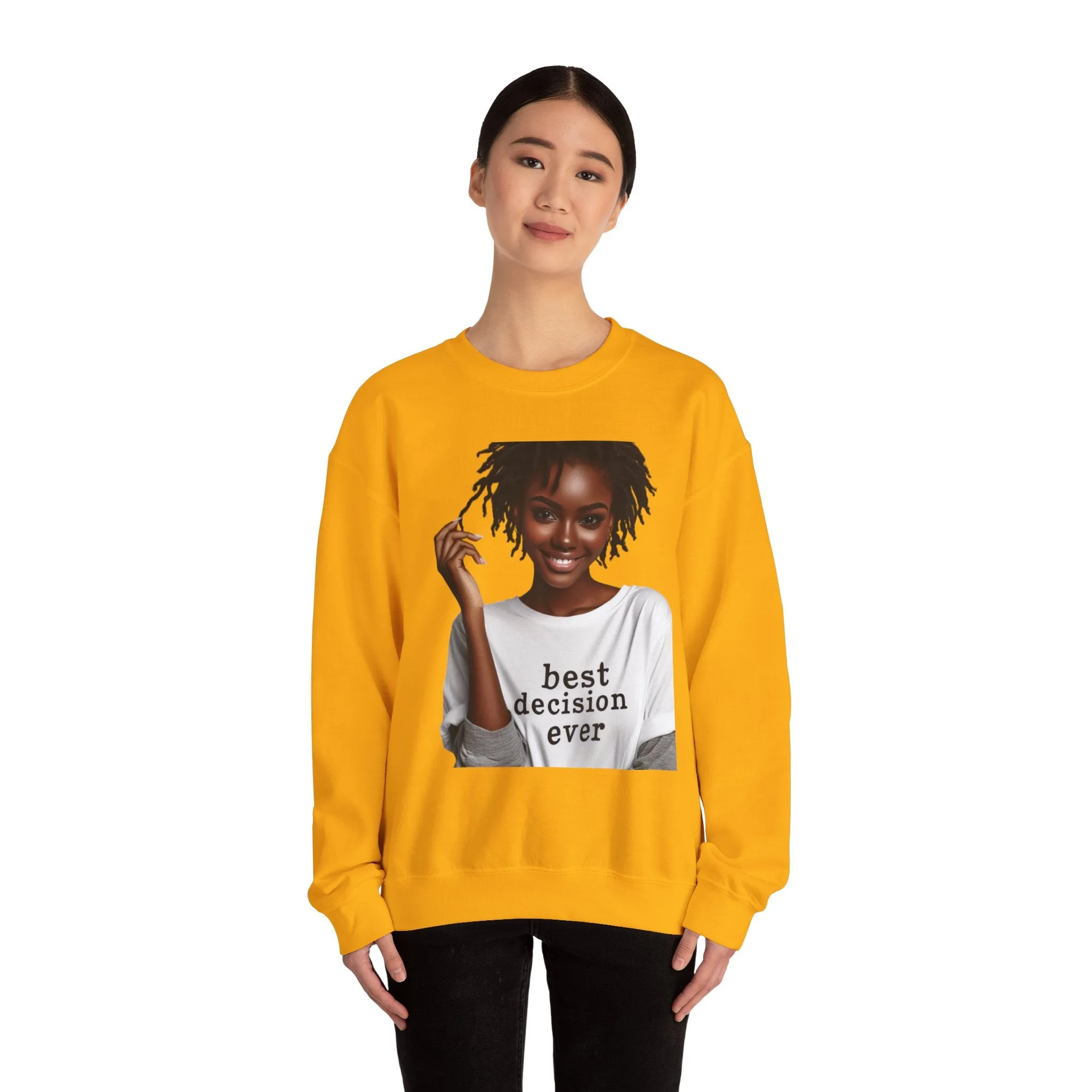 Loc Best Decision Ever Unisex Heavy Blend™ Crewneck Sweatshirt