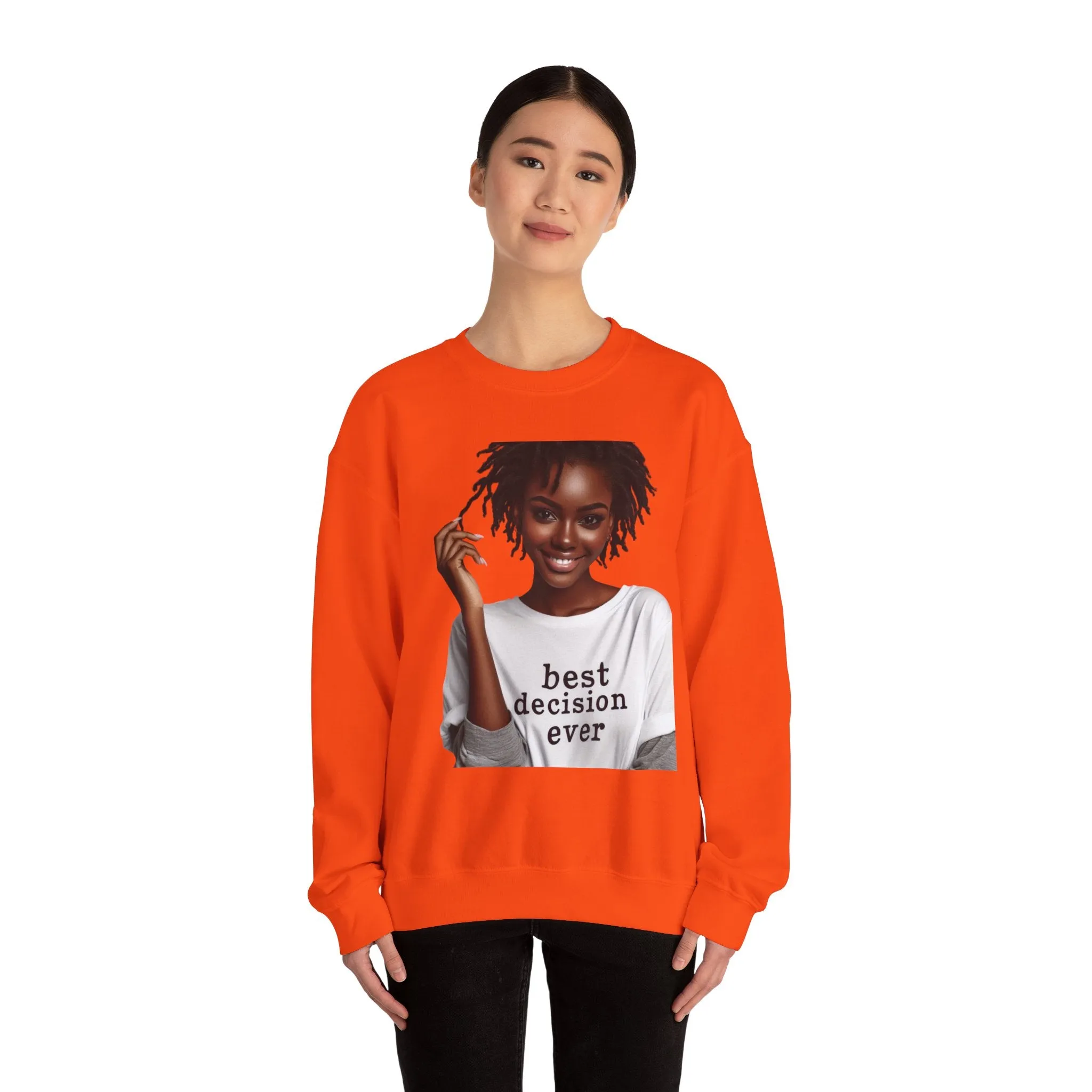 Loc Best Decision Ever Unisex Heavy Blend™ Crewneck Sweatshirt
