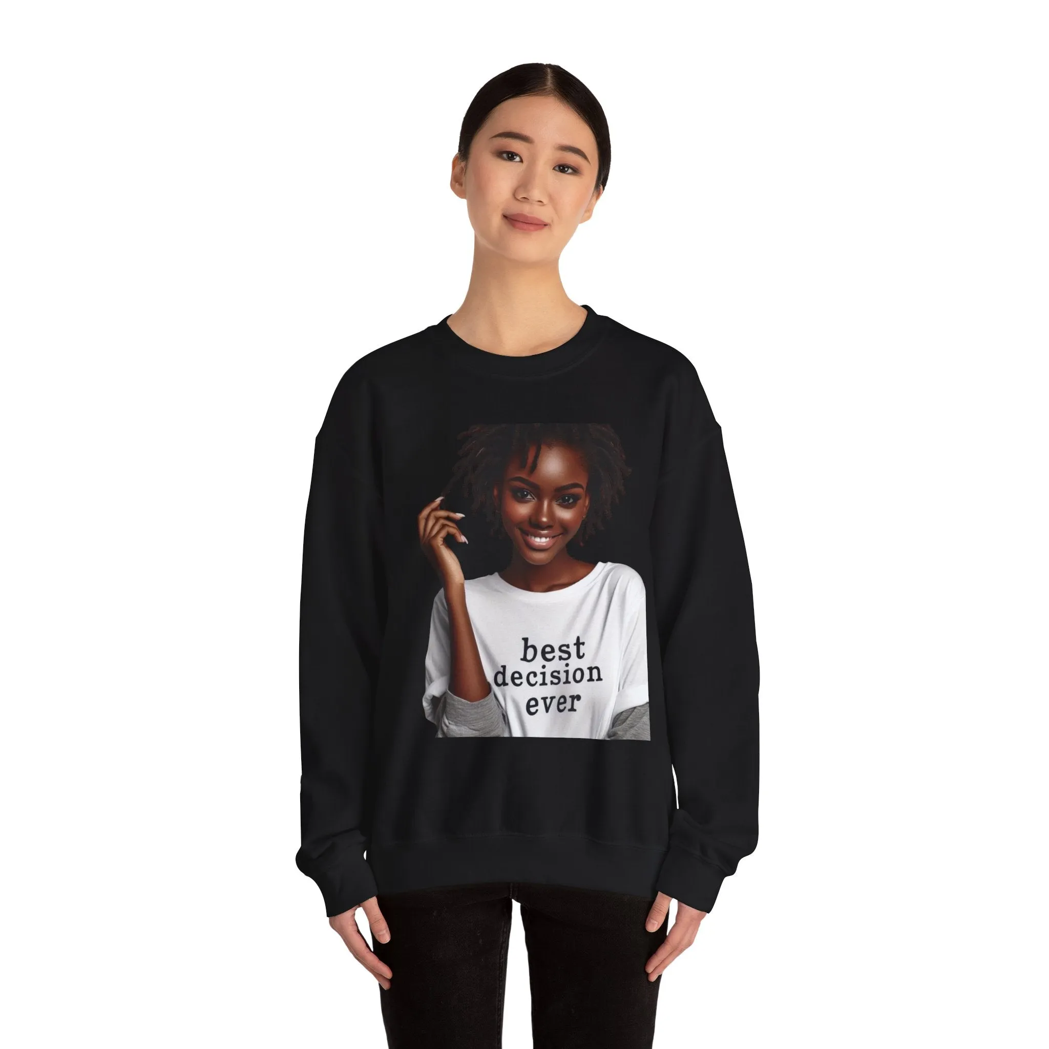 Loc Best Decision Ever Unisex Heavy Blend™ Crewneck Sweatshirt