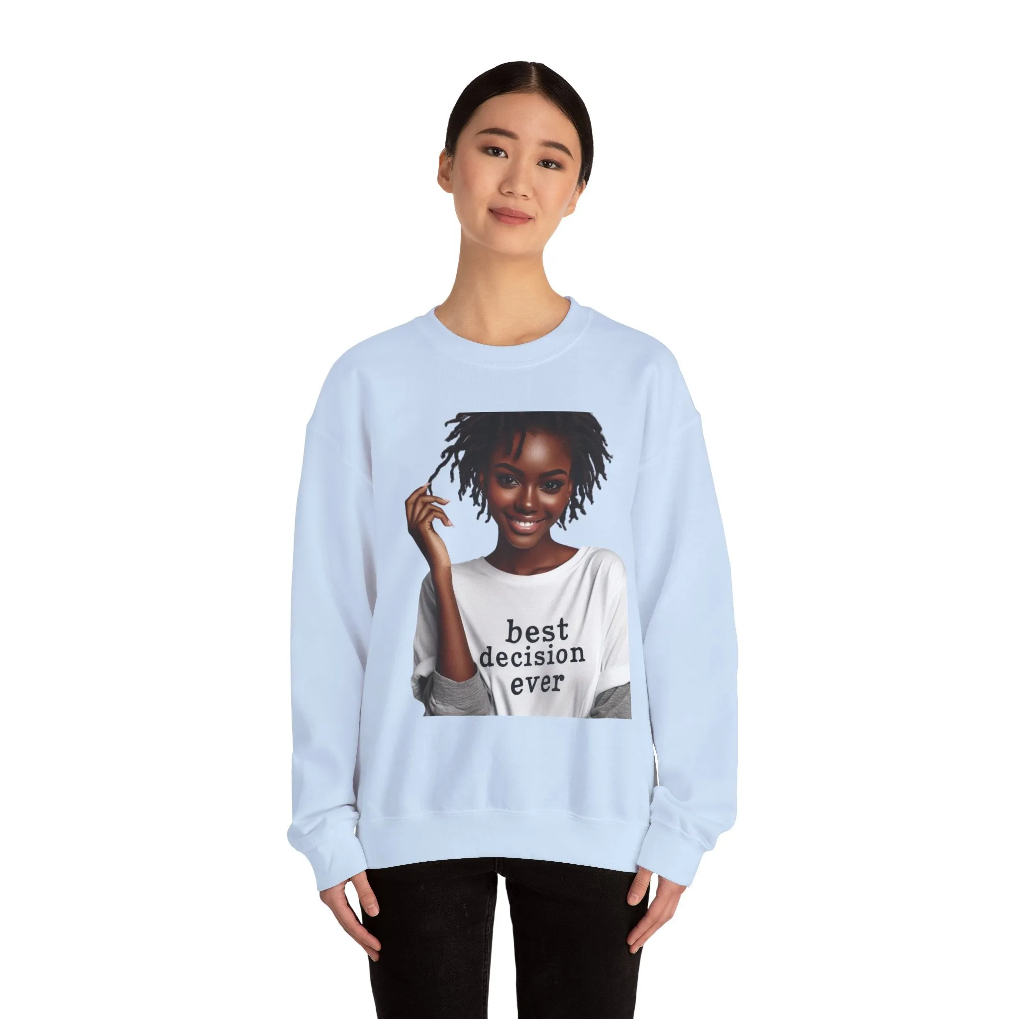 Loc Best Decision Ever Unisex Heavy Blend™ Crewneck Sweatshirt