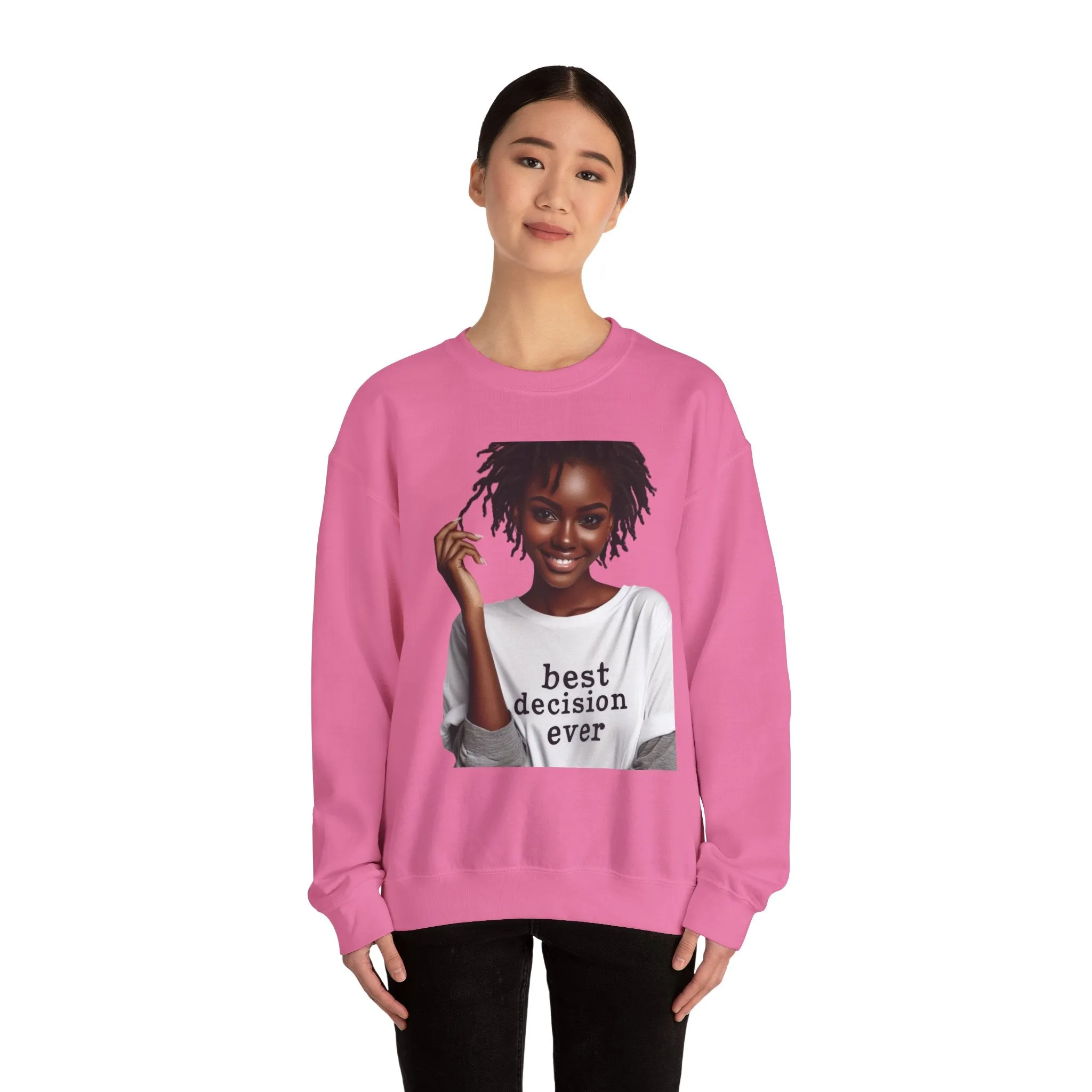Loc Best Decision Ever Unisex Heavy Blend™ Crewneck Sweatshirt