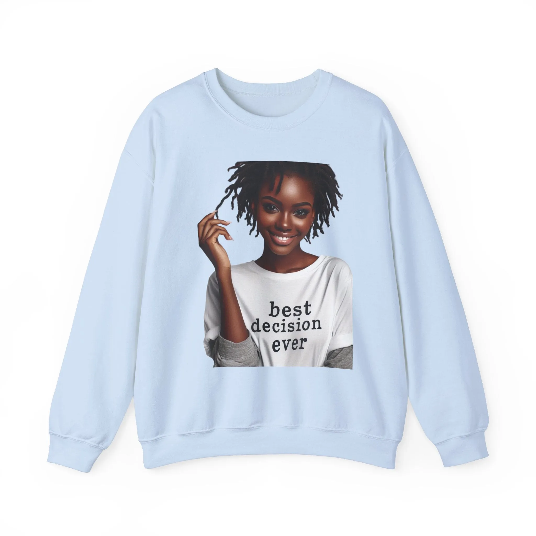 Loc Best Decision Ever Unisex Heavy Blend™ Crewneck Sweatshirt