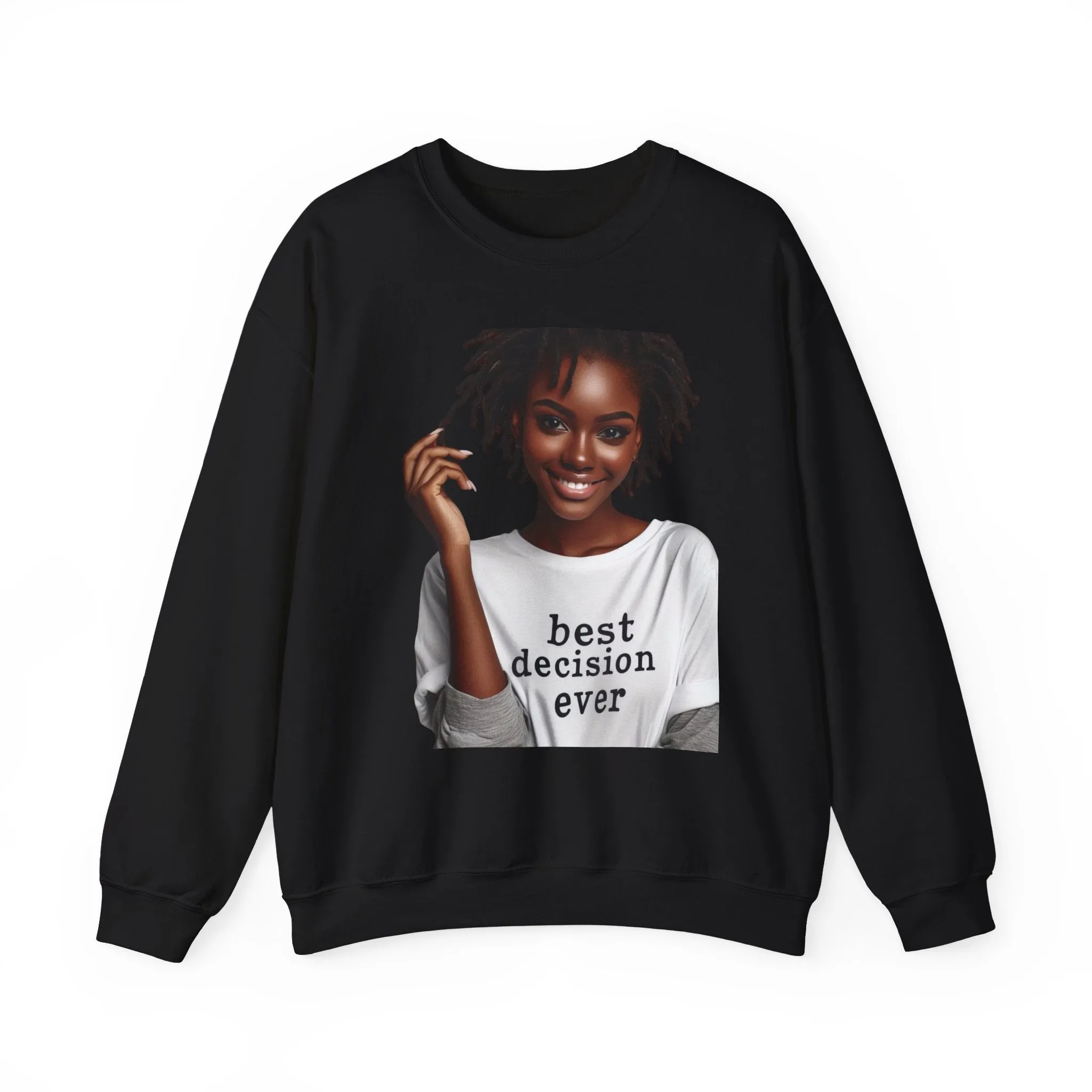 Loc Best Decision Ever Unisex Heavy Blend™ Crewneck Sweatshirt