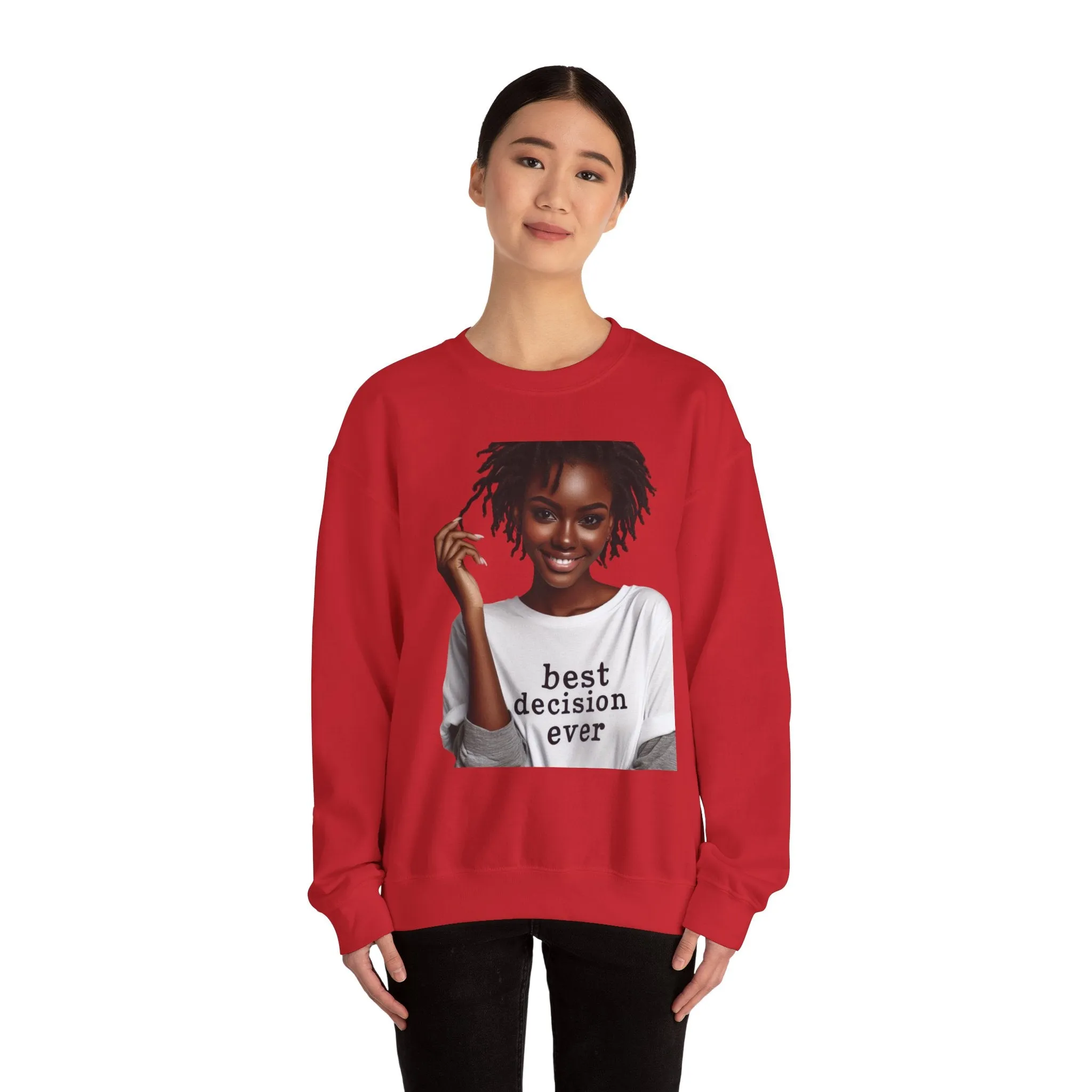 Loc Best Decision Ever Unisex Heavy Blend™ Crewneck Sweatshirt