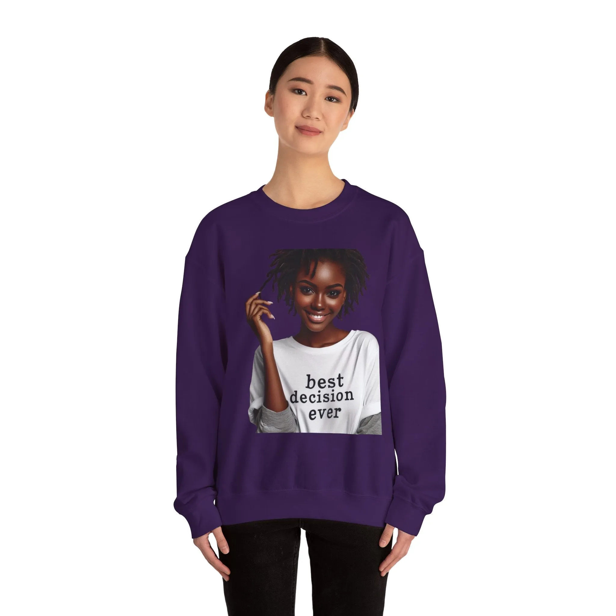Loc Best Decision Ever Unisex Heavy Blend™ Crewneck Sweatshirt