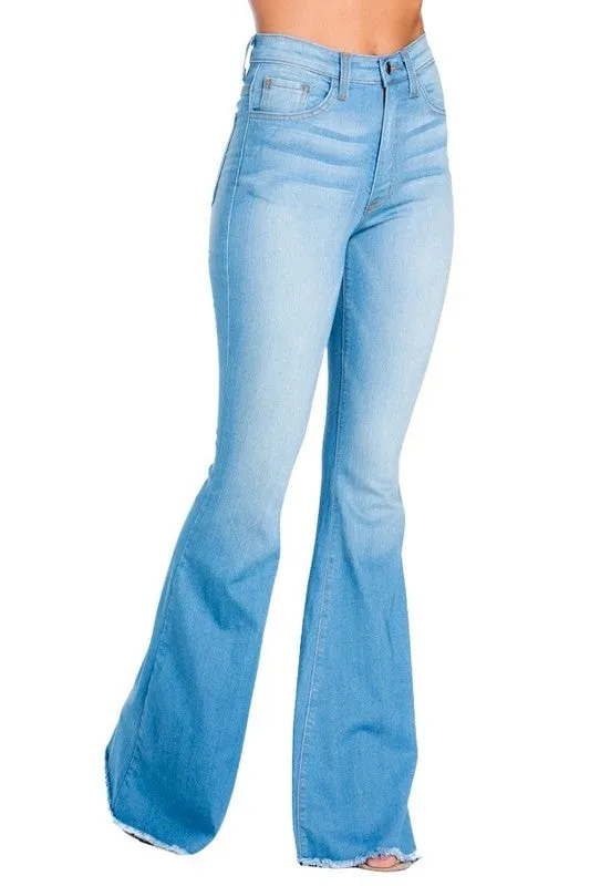 Logan Bell Bottom Jean in Light Wash - Inseam 34"