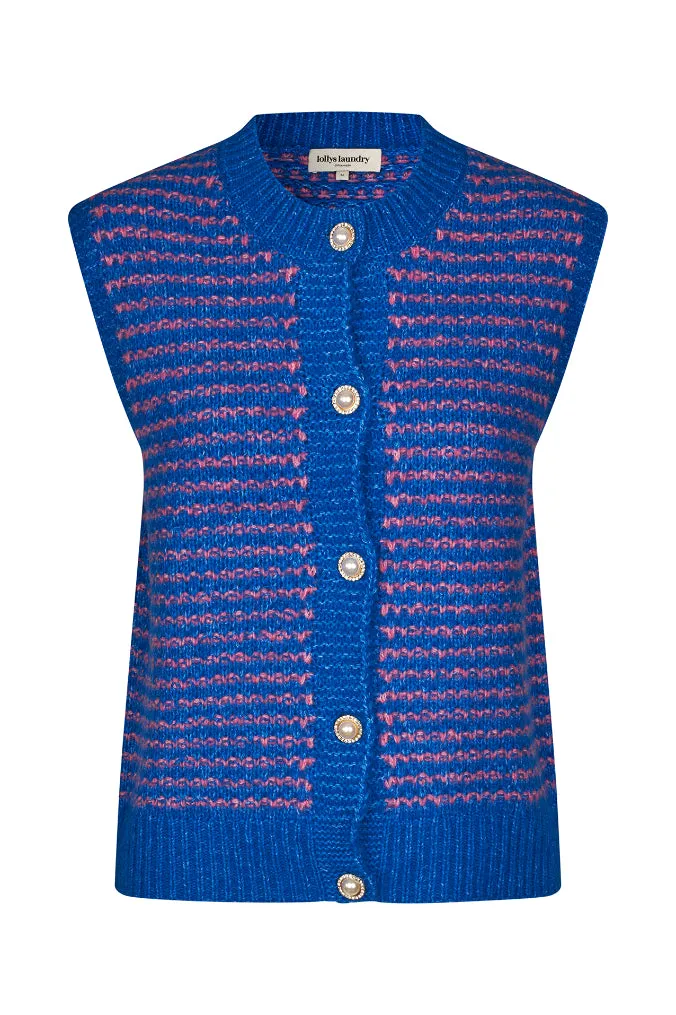 Lollys Laundry Nynne Vest - Blue