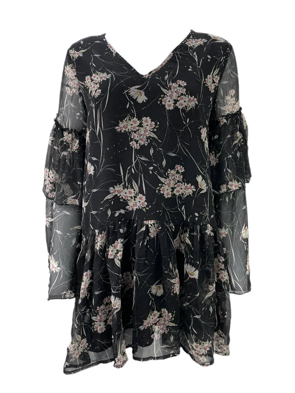 LOST IN LUNAR Women's Black Eden Mini Dress Size US 4 NWT
