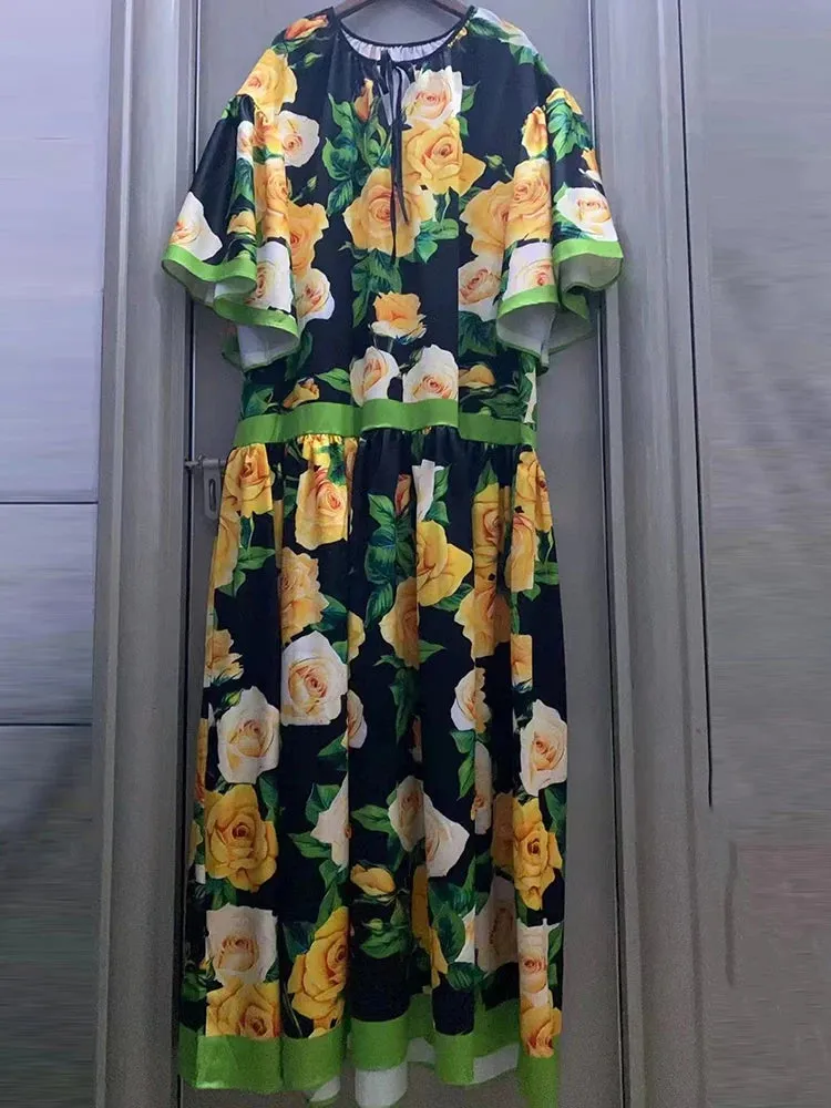 Lotus Leaf Loose Dress