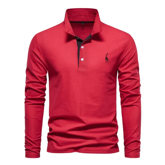 Lyle long-sleeve polo shirt
