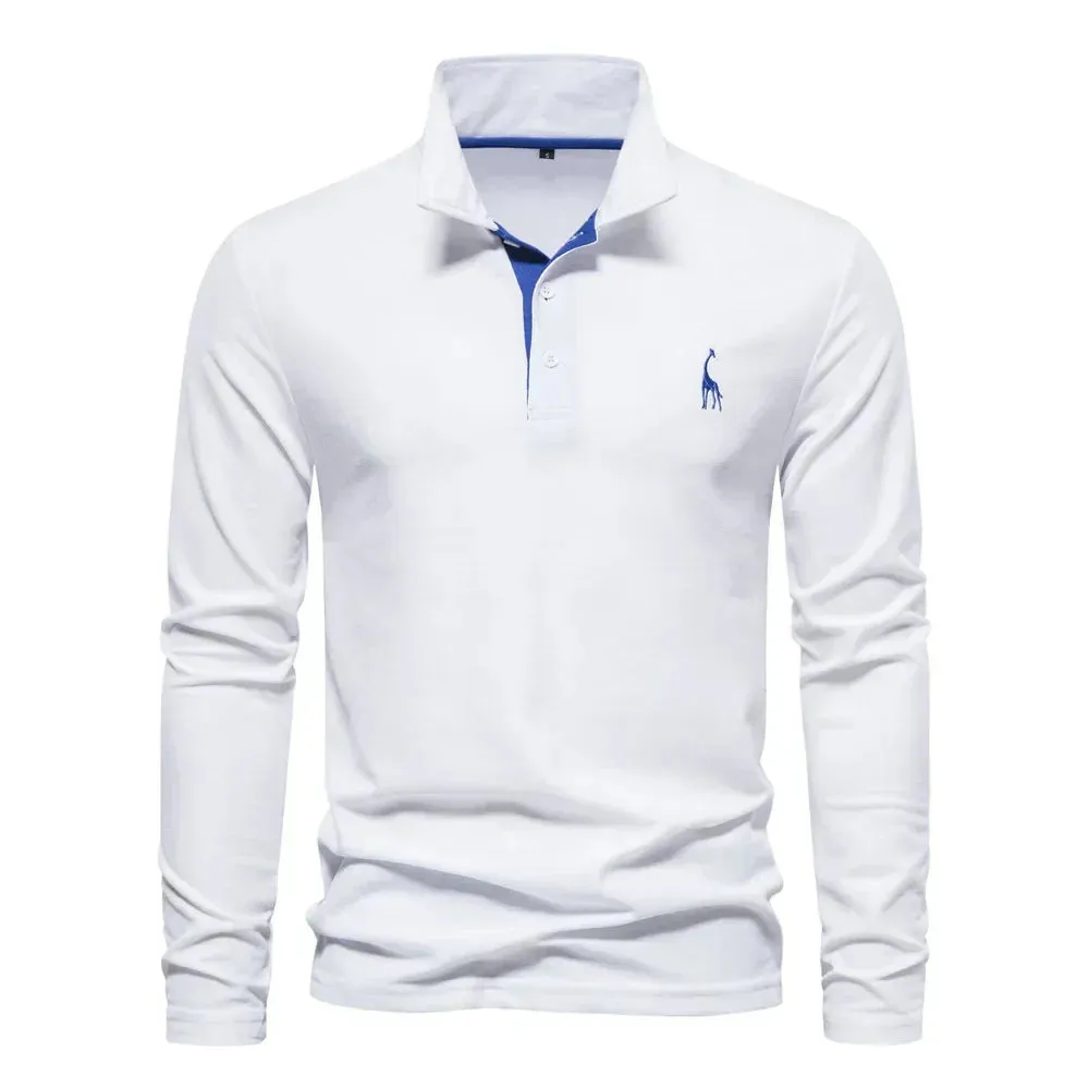 Lyle long-sleeve polo shirt