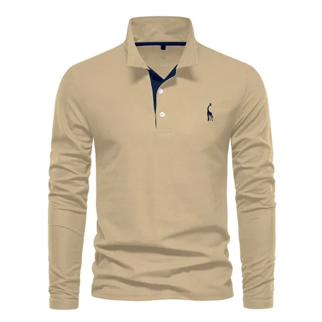 Lyle long-sleeve polo shirt