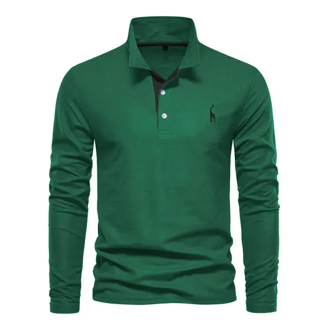 Lyle long-sleeve polo shirt