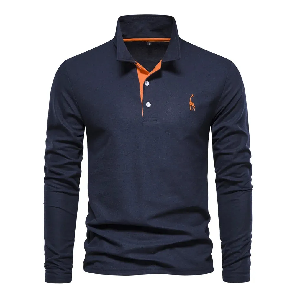 Lyle long-sleeve polo shirt