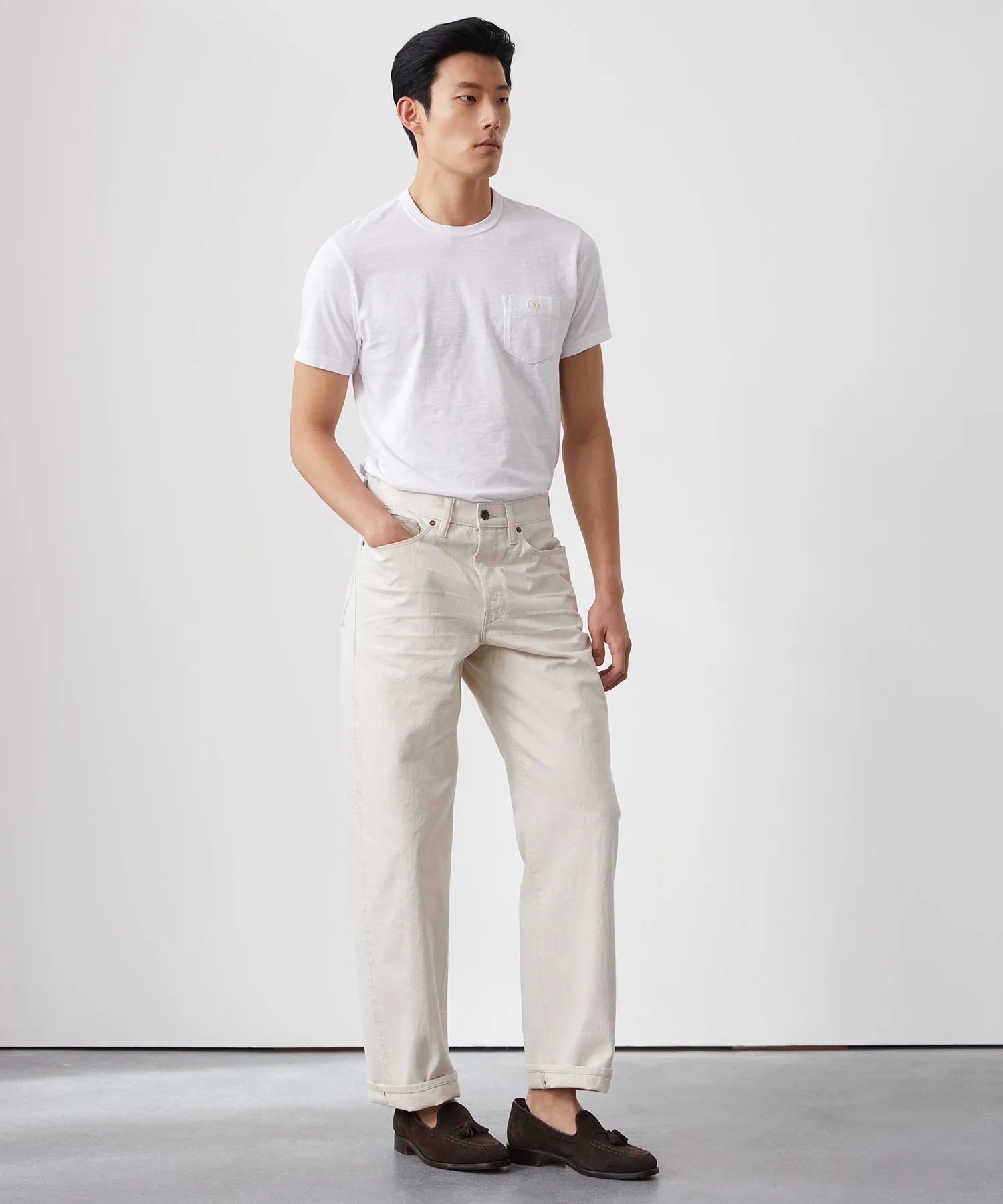 Made in L.A. Homespun Slub Pocket Tee