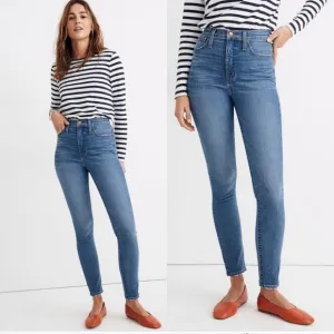 Madewell 11&quot; High Rise Skinny Jeans, Size 28