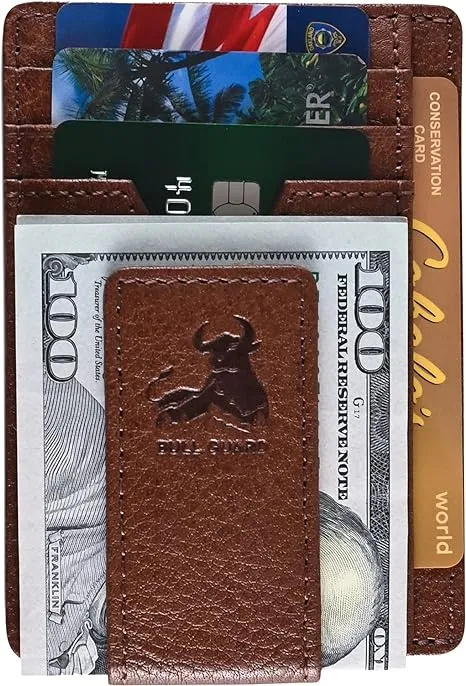 Magnetic Money Clip Card Case with ID