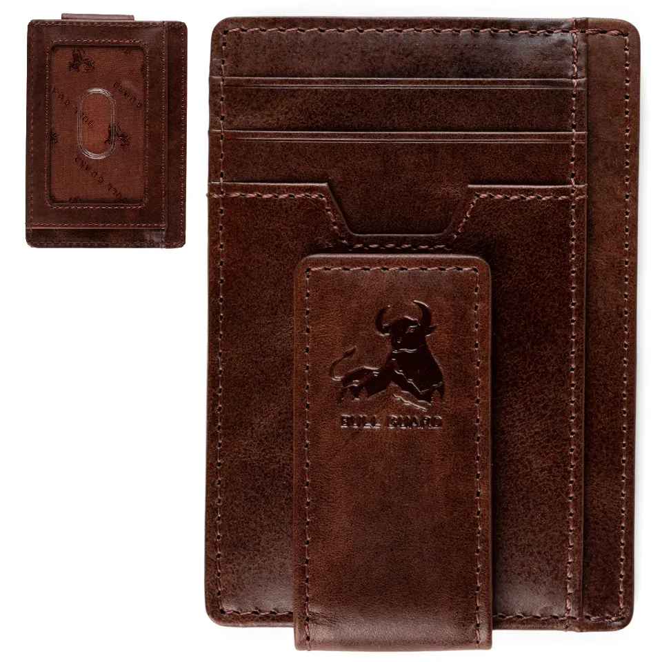 Magnetic Money Clip Card Case with ID