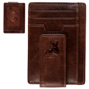 Magnetic Money Clip Card Case with ID
