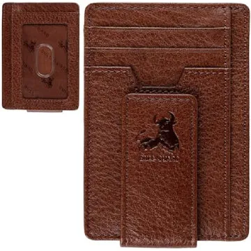 Magnetic Money Clip Card Case with ID