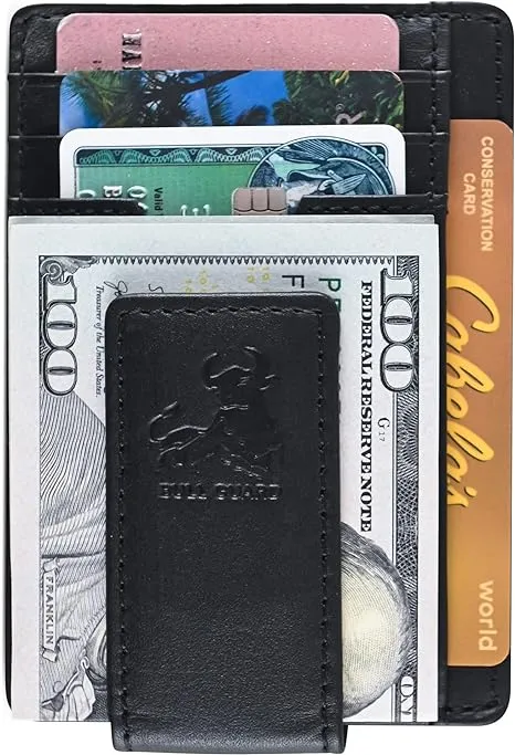 Magnetic Money Clip Card Case with ID