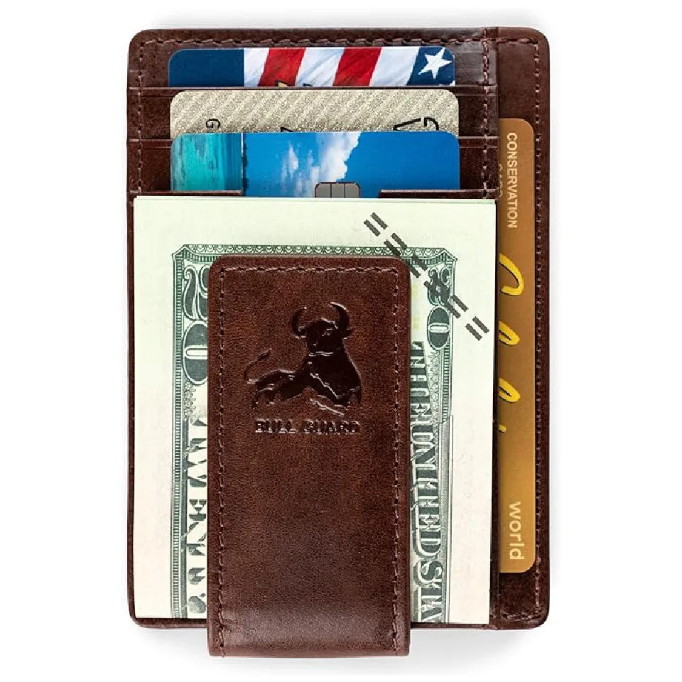 Magnetic Money Clip Card Case with ID