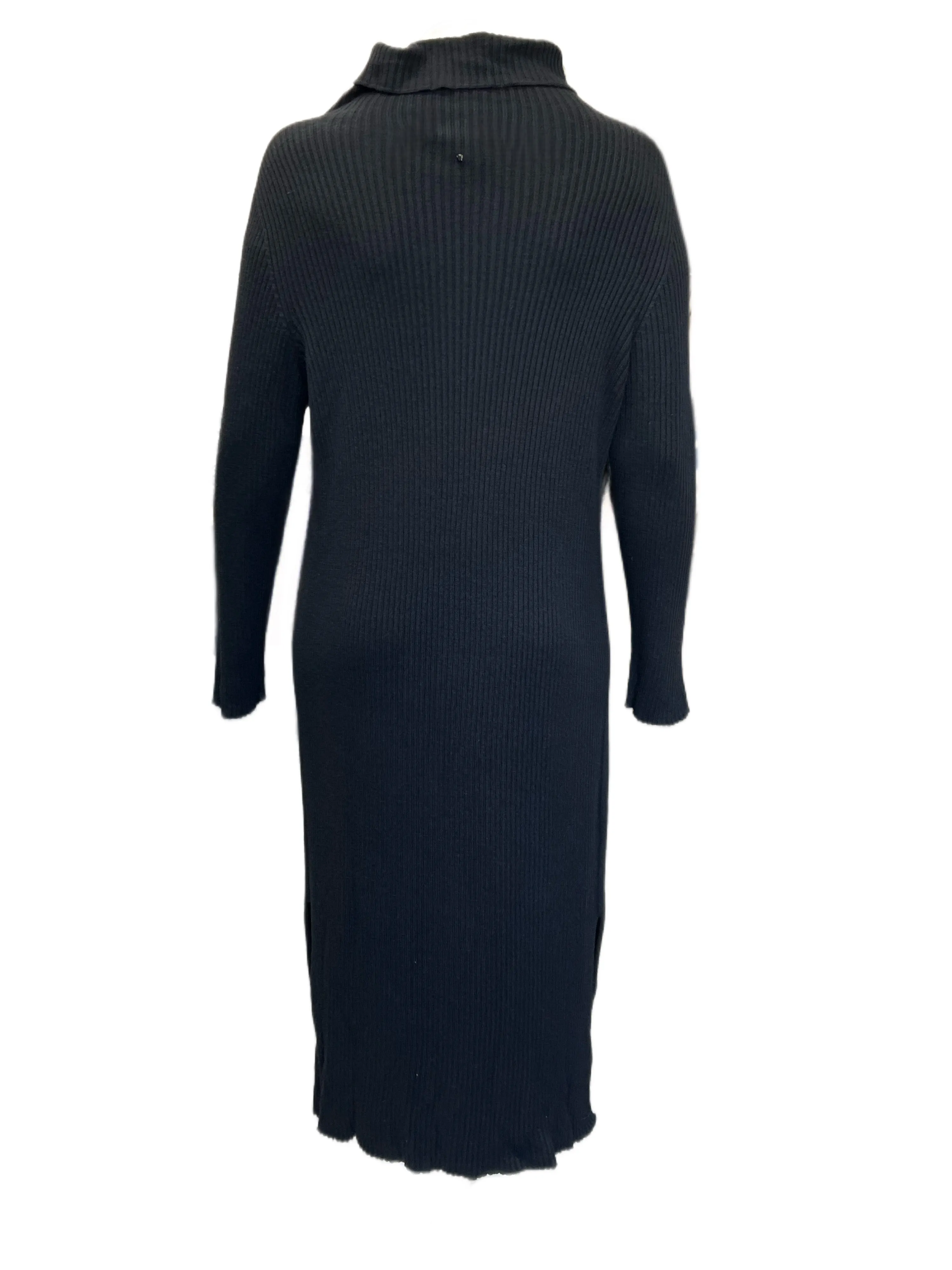 Marina Rinaldi Women's Nero Galena Knitted Sweater Dress NWT