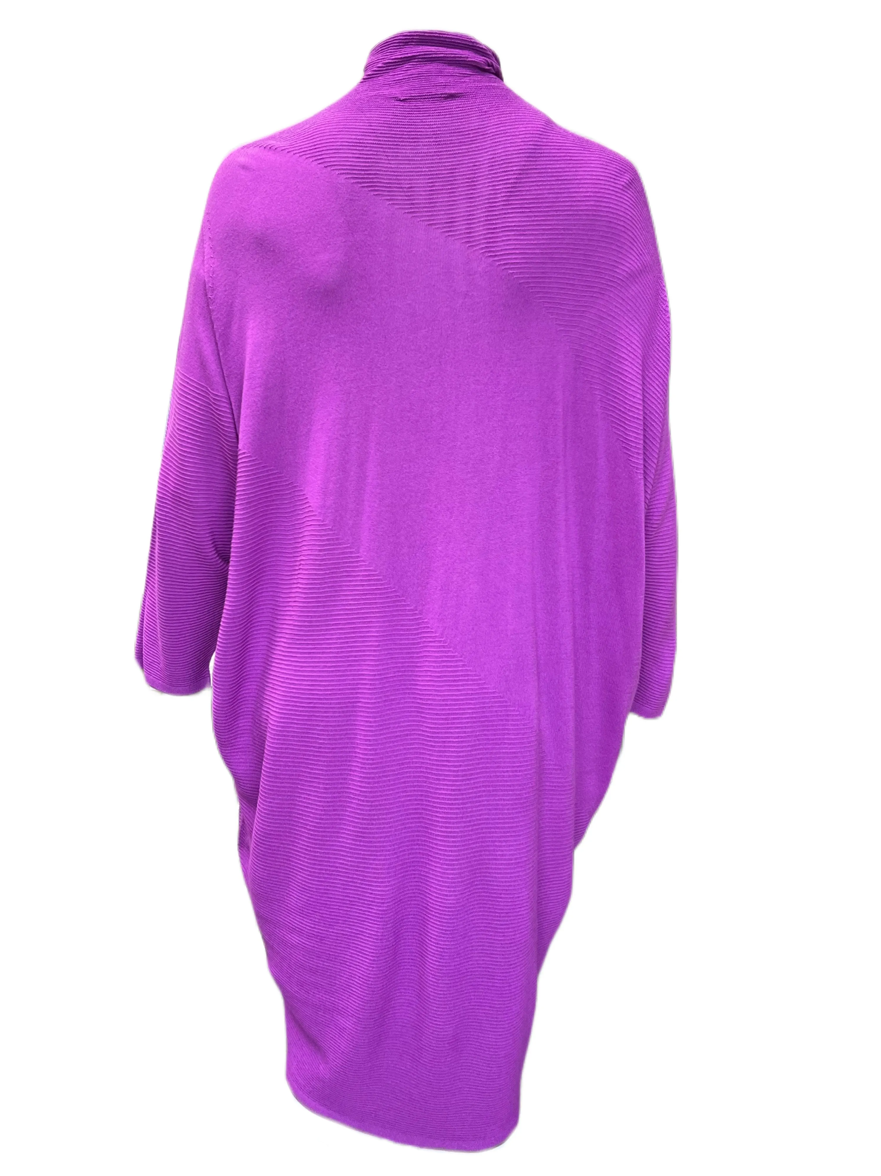 Marina Rinaldi Women's Purple Graziella Knitted Sweater Dress NWT