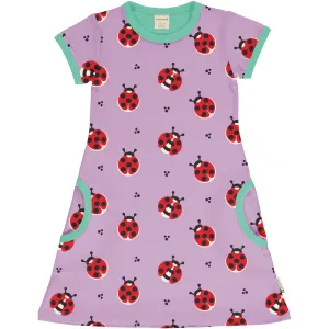 Maxomorra Ladybug Pocket Dress Ss25