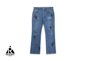 Medium Wash Levi's Denim "Black Crosses"
