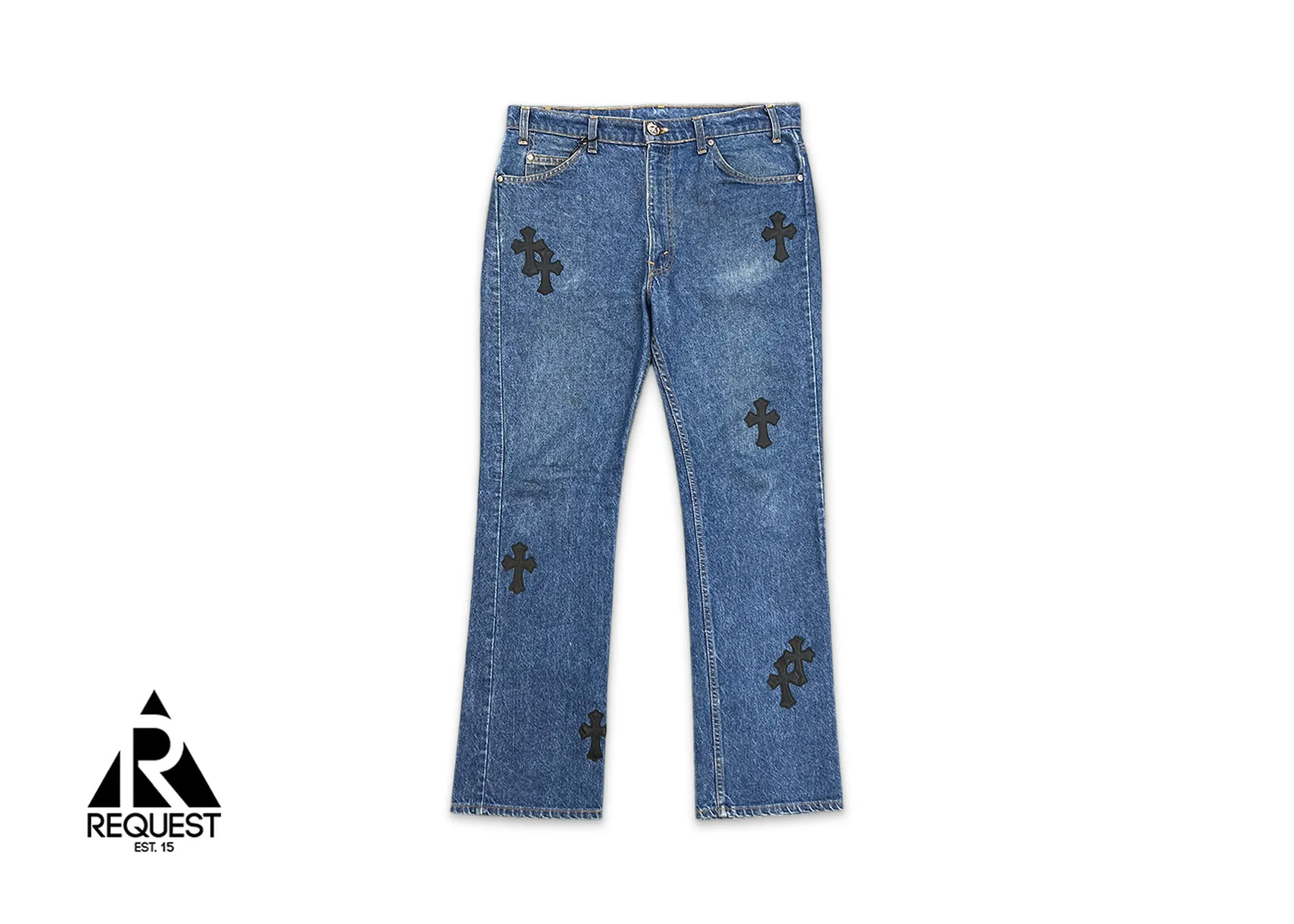 Medium Wash Levi's Denim "Black Crosses"