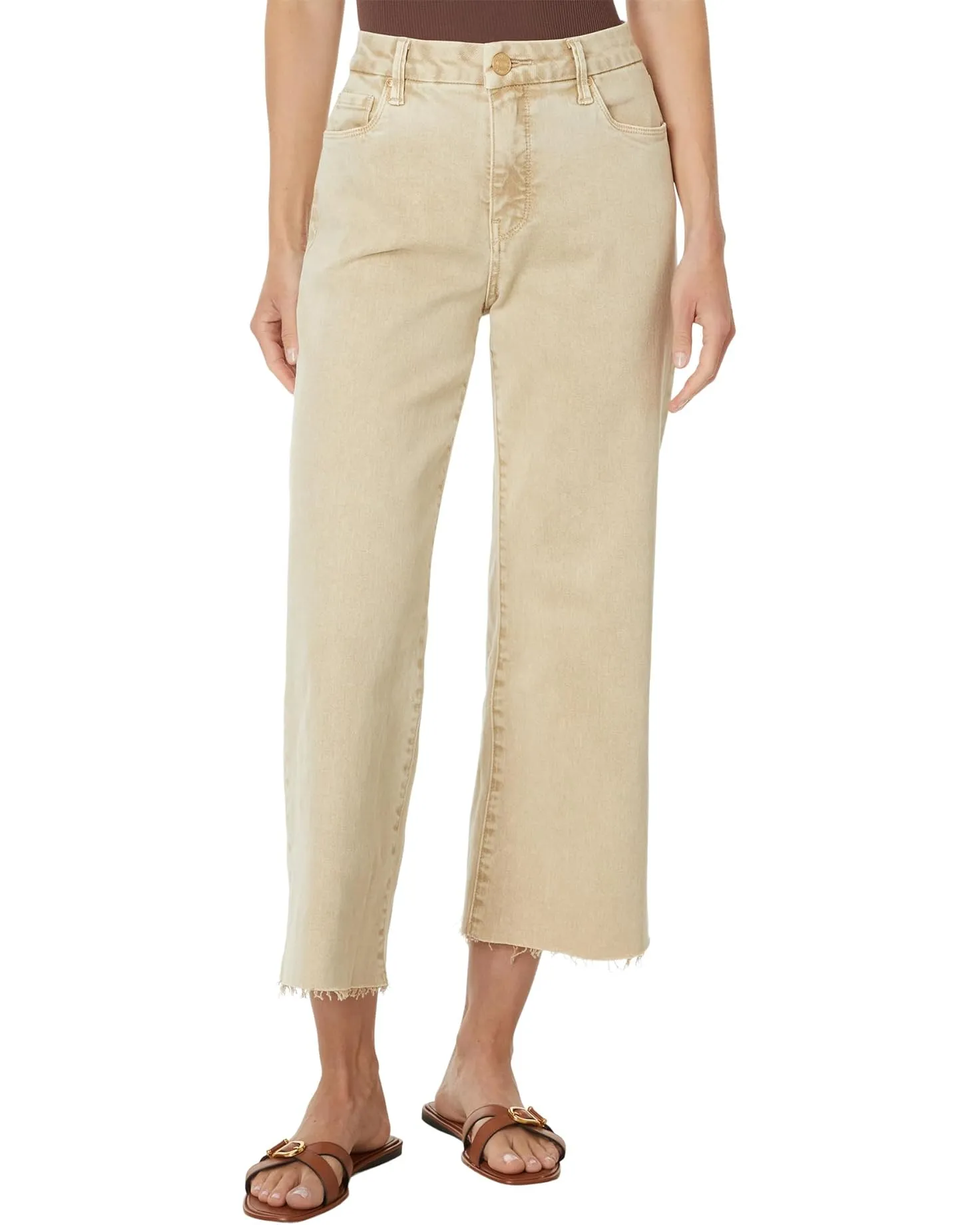 Meg High Rise Fab Ab in Biscuit