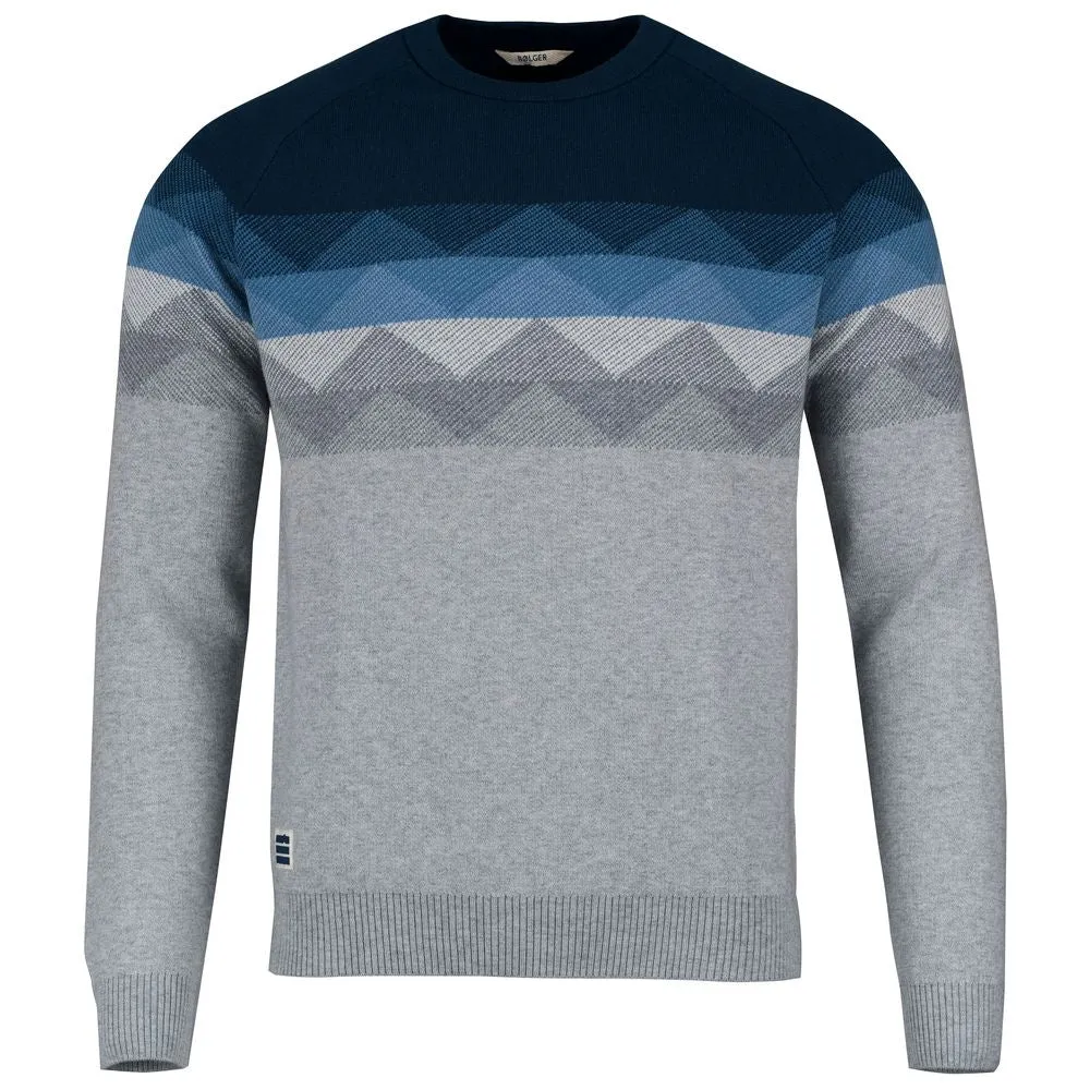 Mens Fredvang Jacquard Crew Sweater