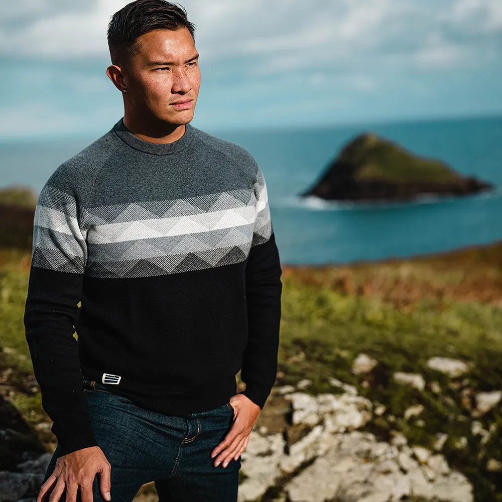 Mens Fredvang Jacquard Crew Sweater